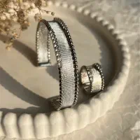 ست دستبند و انگشتر جواهری