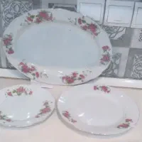 ظرف چینی گل سرخ|ظروف سرو و پذیرایی|ری, علایین|دیوار