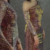 لباس شب تمام پوک مدل رومی|لباس|سمنان, |دیوار