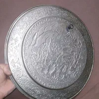 سینی قدیمی|کلکسیون اشیاء عتیقه|تهران, مینابی|دیوار