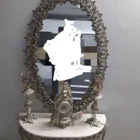 آینه وشمعدان وساعت  درحد نو