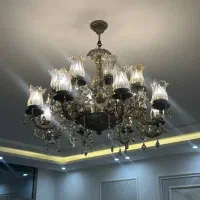 لوستر المینیوم ۸شاخه ودیوارکوب ویک عدد لاینر