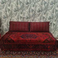 تخت باغی،پشتی وفرش دست باف