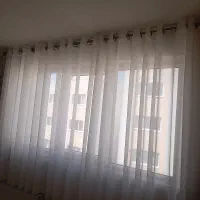 پرده صفر همراه با میله ها و پانج ها 2عدد
