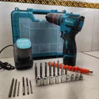دریل شارژی۲۴ولت براشلس چکشی ماکیتا دو باطری ولوازم|ماشینآلات صنعتی|تهران, شیخ هادی|دیوار