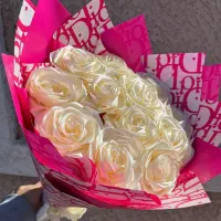 دسته گل ربانی(مصنوعی)|گل مصنوعی|قائن, |دیوار