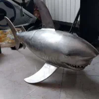 مجسمه و دکوری استیل کوسه