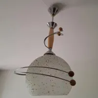لوستر تک حباب. فلز و چوب|لوستر و چراغ آویز|تهران, جنت‌آباد مرکزی|دیوار