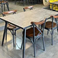 صندلی و میز فلزی و چوبی ایلیکا مدرن|میز و صندلی غذاخوری|تهران, شهید رجایی|دیوار