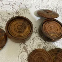 زیرلیوانی چوبی|ظروف سرو و پذیرایی|اسلام‌شهر, شهرک محمدیه|دیوار