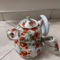 کتری لعابی قوری چینی  طرح دار|قوری، کتری، قهوهساز دستی|تهران, تختی|دیوار