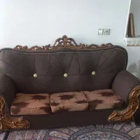 سرویس مبل هفت نفره بدون پارگی پارچه و شکستگی|مبلمان خانگی و میز عسلی|پاکدشت, پاکدشت (مامازند)|دیوار