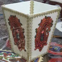 سطل پته و جای دستمال کاغذی پته