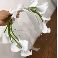 دسته گل روبانی
