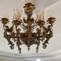 لوستر به همراه دیوارکوب طرح فرشته کلاسیک