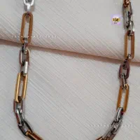 گردنبند مردانه دو رنگ