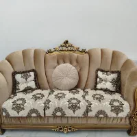 مبل راحتی سلطنتی7نفره فوق العاده تمیز  چوب|مبلمان خانگی و میز عسلی|بیرجند, |دیوار