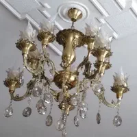 دو عد لوستر پنج شاخه نو نو