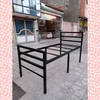 تخت خواب فلزی ارتفاع بلند(تختخواب فلزی پایه بلند)|تخت و سرویس خواب|مشهد, شفا|دیوار