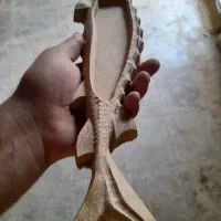 ظرف چوبی طرح ماهی