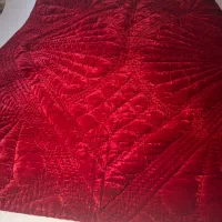 لحاف مخمل طرح دوزی شده