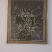 تابلو ترمه اصل آنتیک قدیمی