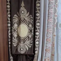فروش دو عدد پرده پذیرایی|پرده، رانر، رومیزی|زابل, |دیوار