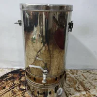 سماور بزرگ هیئتی گازی وسماور کوچک برنجی خانگی گازی|سماور، چای‌ساز، قهوه‌ساز|نسیم‌شهر, |دیوار