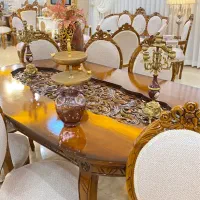 مبل وناهارخوری فرانسوی زیر قیمت نمایشگاه (چوب راش)