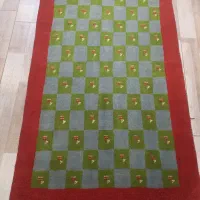 زرچارک ۸۰در ۱۲۰ گبه دو پود قشقایی شیراز رنگ طبیعی