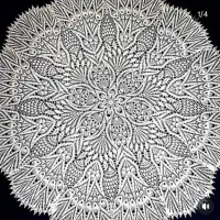 رومیزی دستبافت تمام ابریشمی