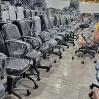 صندلی اداری گردون جکدار پارچه ای