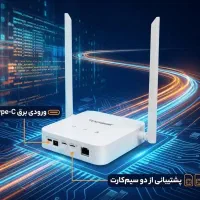 مودم دو سیم کارته Todaair با درگاه Type-C