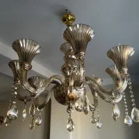 دو عدد لوستر ۸ شاخه+ دیوار کوب|لوستر و چراغ آویز|تهران, شهرک هما|دیوار