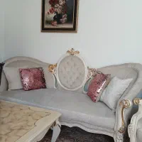 مبلمان استیل ۷ نفره کاملا سالم|مبلمان خانگی و میز عسلی|تهران, حسین‌آباد|دیوار
