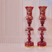 شمعدان جفتی لاله عباسی