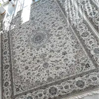 فرش ۱۲ متری گل ابریشم کویر یزد