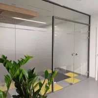 شیشه سکوریت میرال پارتیشن اداری تجاری ریل لولایی