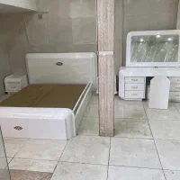 سرویس تخت خواب لوتوس سفیدبامیزآرایش وپاتختی وکفی