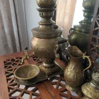 سماور برنجی . سماور ذغالی