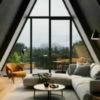 برای اولین بار خانه ای از جنس چوب //ویلا//