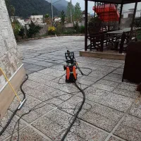 شستشوی محوط حیاط با دستگاه واتر جت