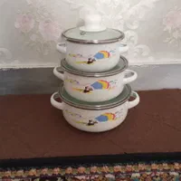 یه دست  سه تایی قابلمه لعابی|ظروف پخت‌وپز|تهران, مشیریه|دیوار