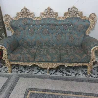 یک دست مبل 7نفره به همراه سه عددمیزعسلی|مبلمان خانگی و میز عسلی|وحیدیه, |دیوار
