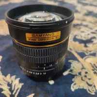 لنز 85 سام یانگ فوکوس دستی در حد نو