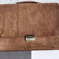 کیف اداری چرم شتر دست دوز