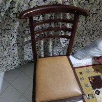 صندلی چوبی کفی چرم|صندلی و نیمکت|تهران, خاوران|دیوار