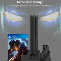 پایه شارژر و فن خنک کننده PS4|کنسول، بازی ویدئویی و آنلاین|تبریز, |دیوار