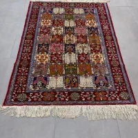 دو ذرع چله ابریشم خشتی|فرش|اراک, |دیوار