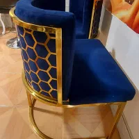 صندلی رویه مخمل زنبوری یک جفت